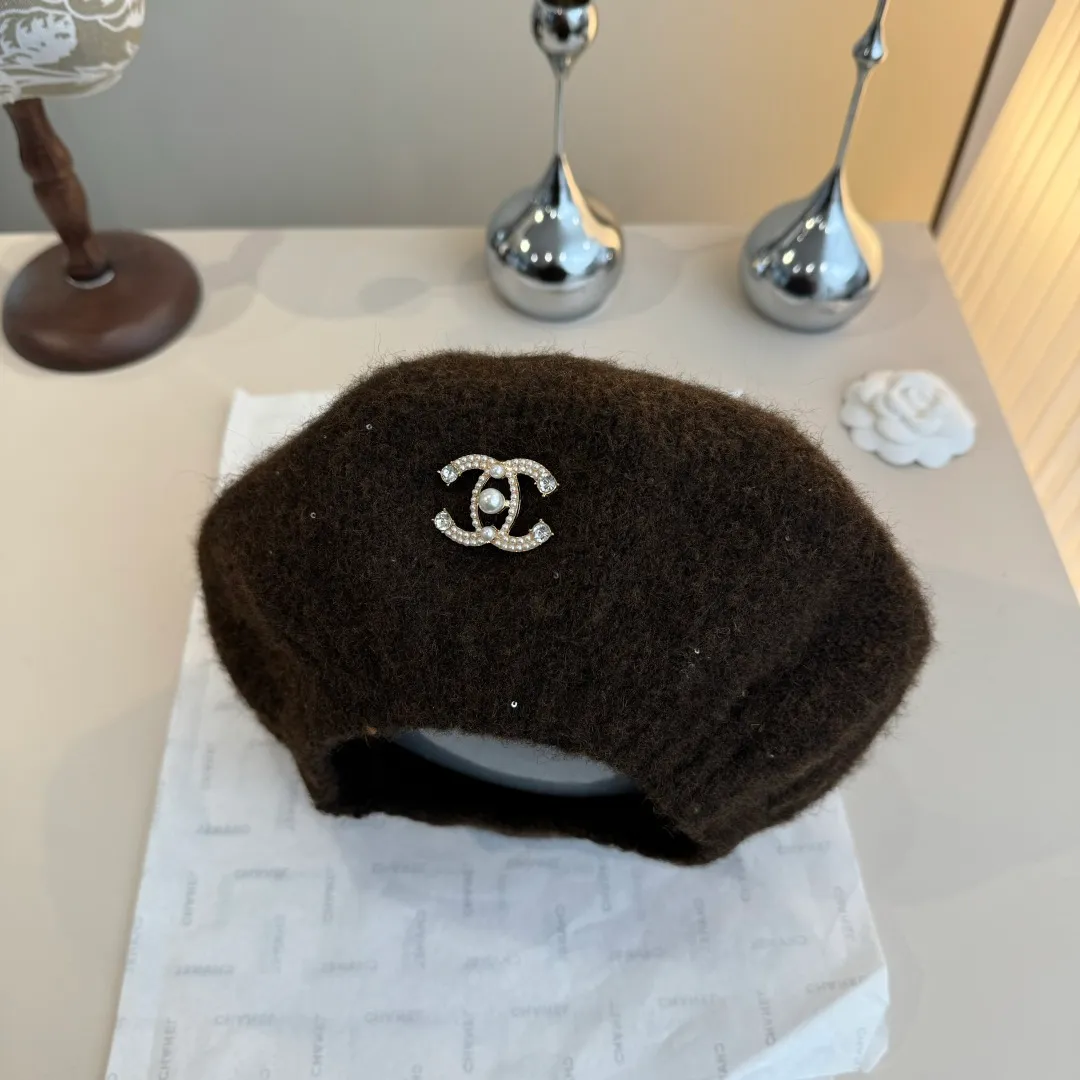 🉐160¥ Chanel wool beret, knitted beret, versatile style