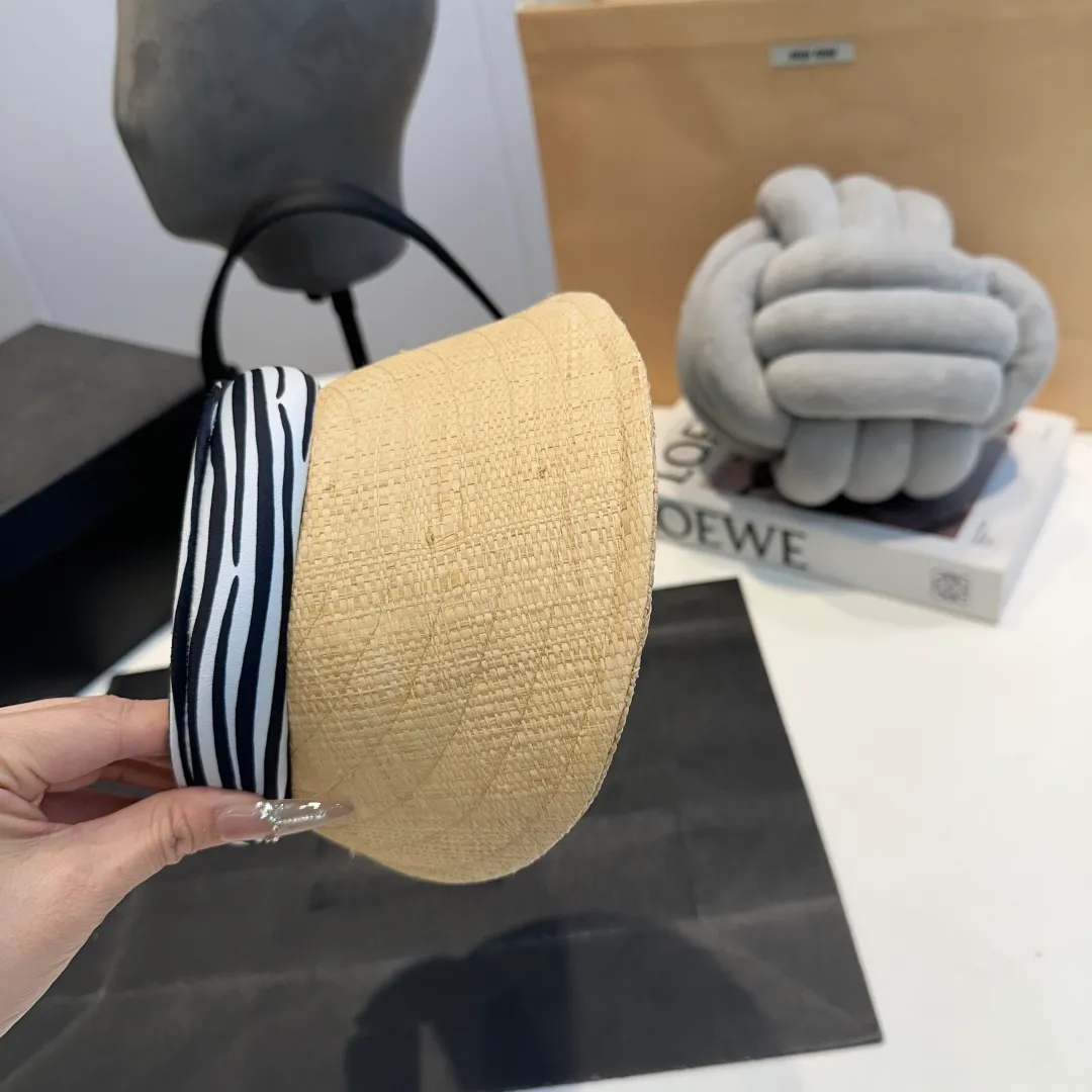 P60 Chanel hollow top sun hat, headband sun hat, head circumference 57cm