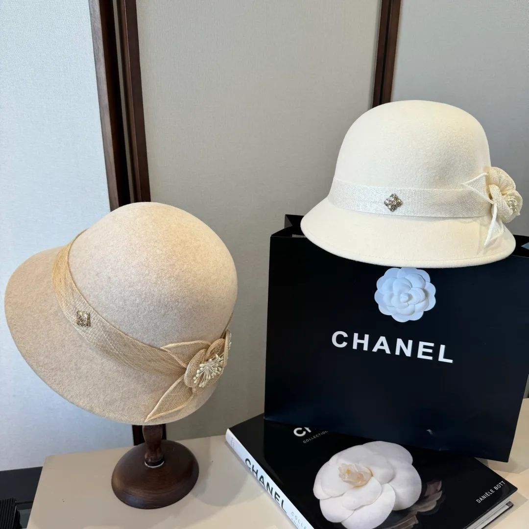 💰240¥ Chanel imported linen yarn hat, advanced customization, head circumference 57cm