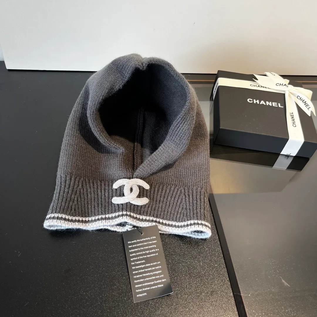 💰70¥ Chanel pullover woolen hat, dual-purpose hat and scarf, very cost-effective