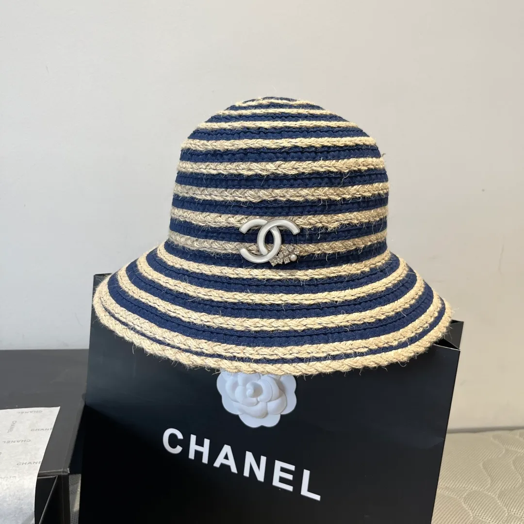 💰140¥ Chanel knitted bucket hat, head circumference 57cm
