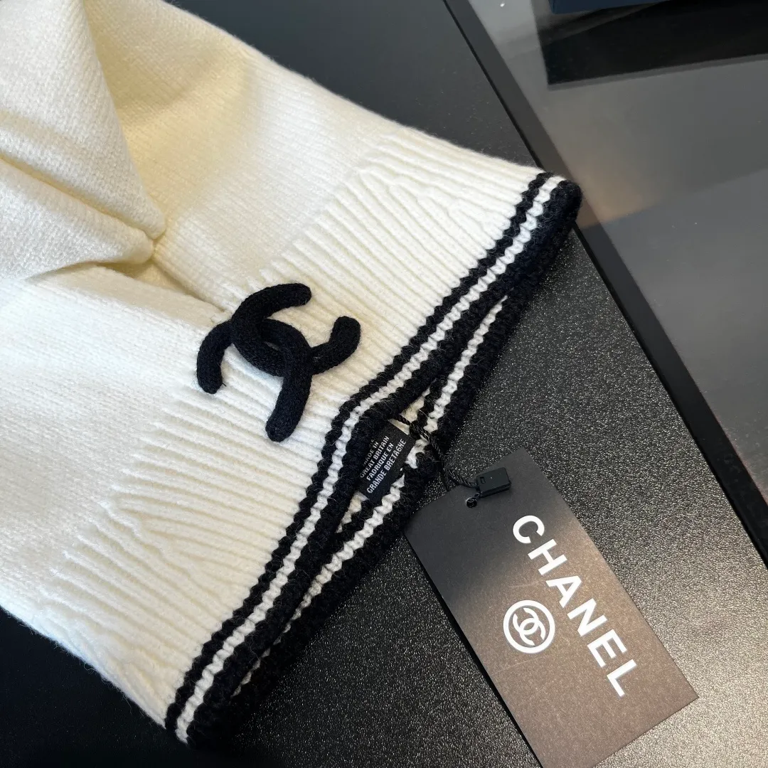 💰70¥ Chanel pullover woolen hat, dual-purpose hat and scarf, very cost-effective