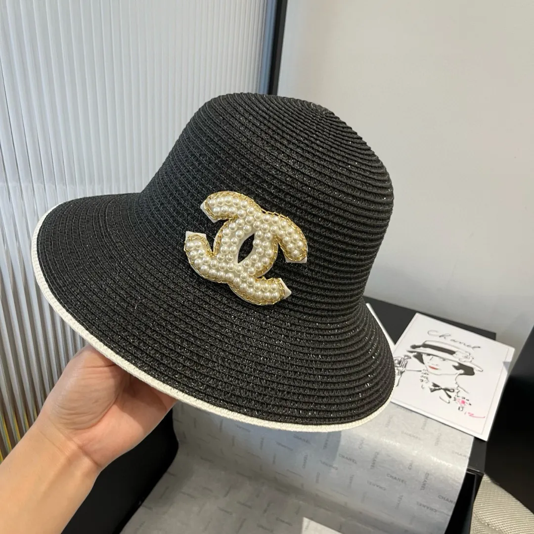 💰100¥ Chanel new straw hat, lady style, head circumference 57cm