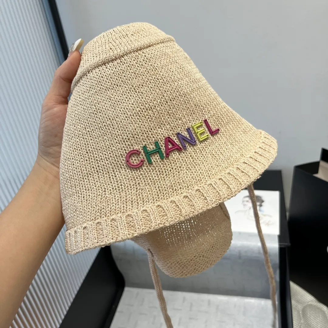 💰80¥ Chanel knitted bucket hat, small top hat, head circumference 57cm