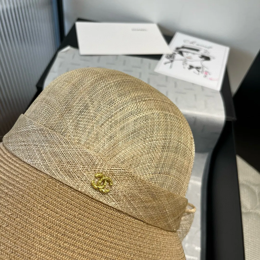 💰220¥ Chanel linen hat, high-end basin hat, head circumference 57cm