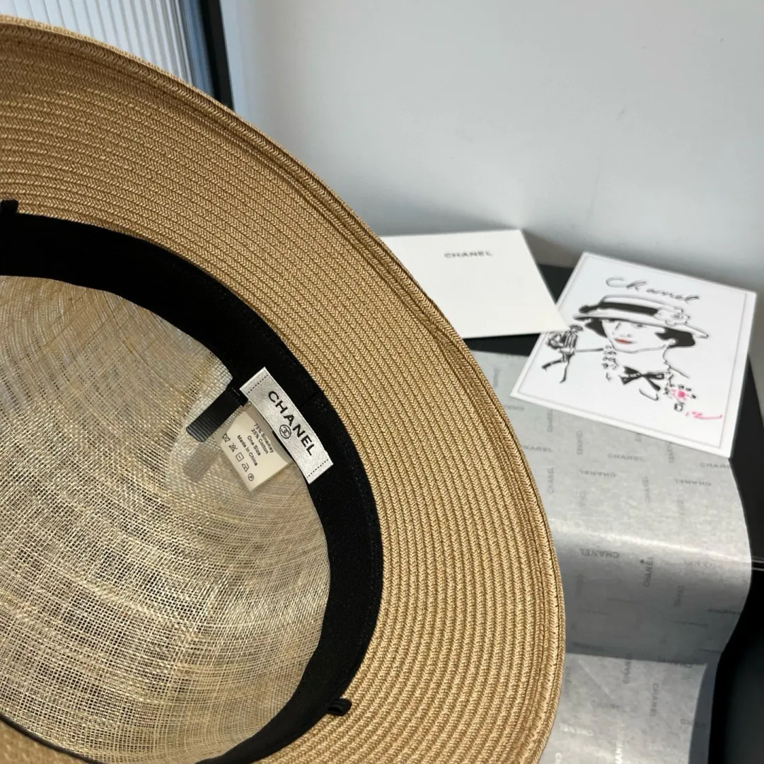 💰220¥ Chanel linen hat, high-end basin hat, head circumference 57cm