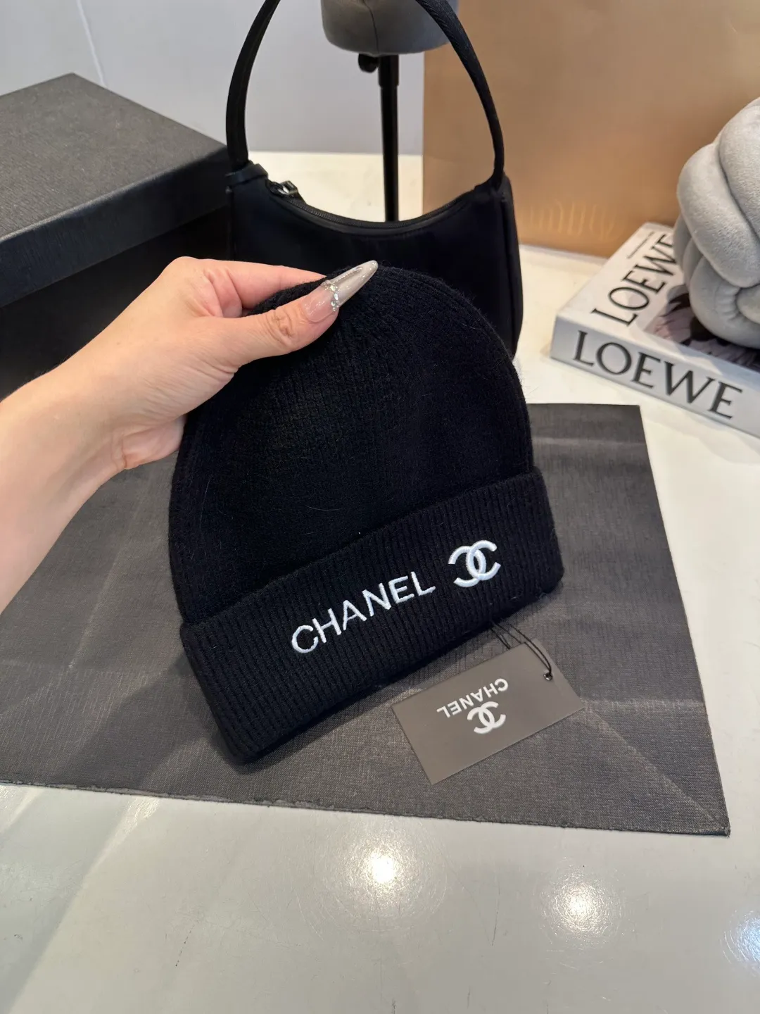 P50 Chanel CHANEL new wool hat, Xiaoxiang is classic and simple, fashionable and casual design, popular new product