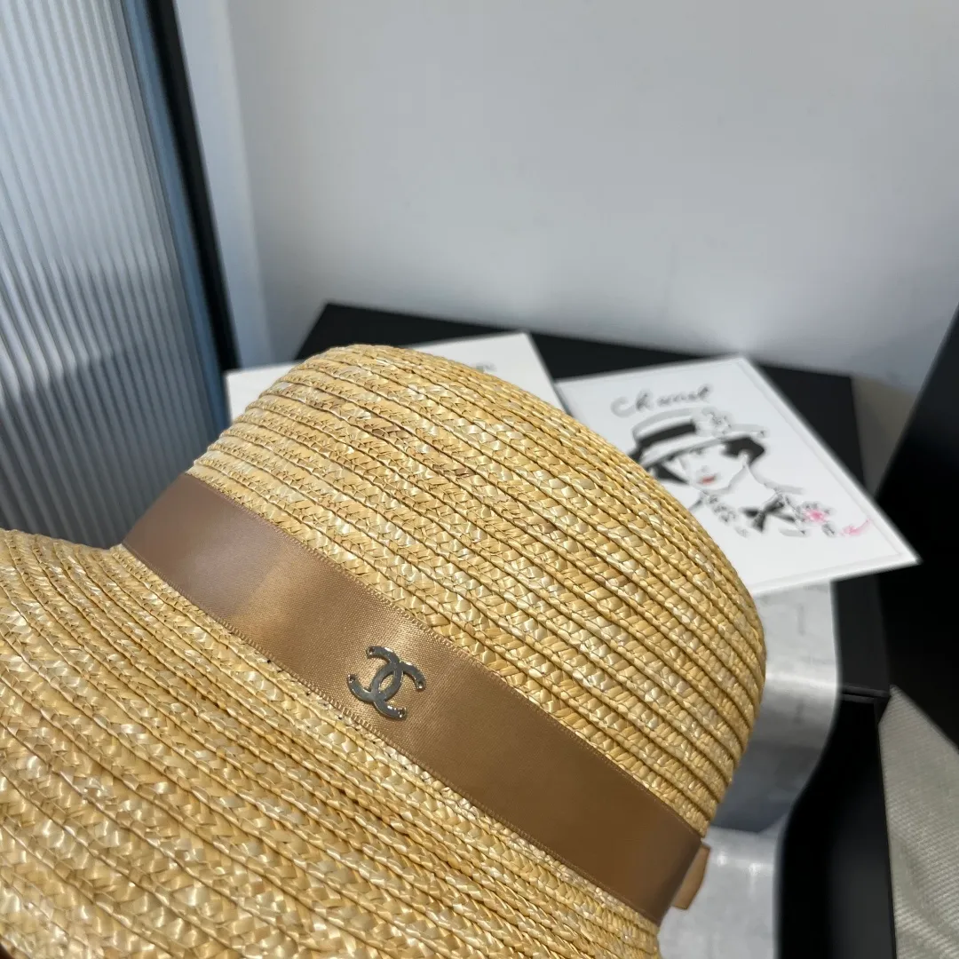 💰140¥ Chanel straw hat, lantern hat, head circumference 57cm