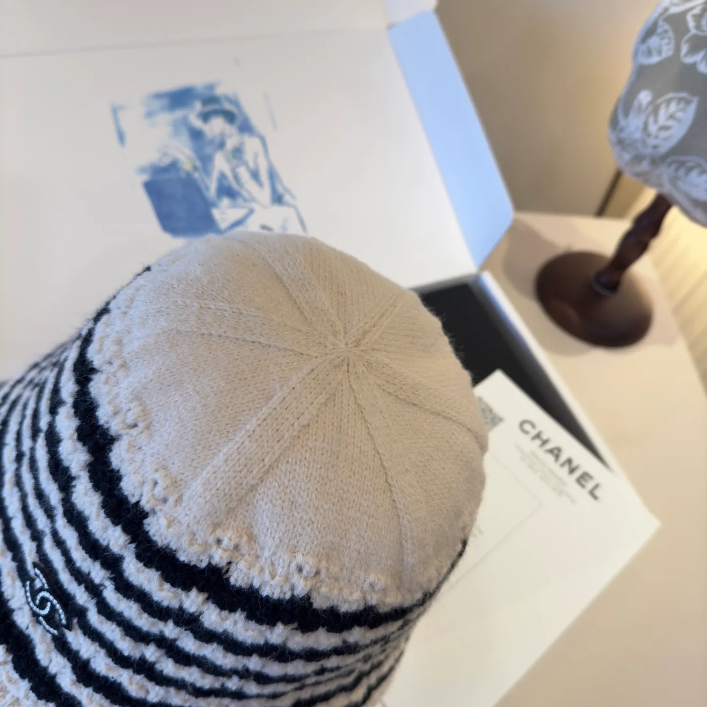 💰60¥ Chanel new knitted wool hat, 100% wool fabric