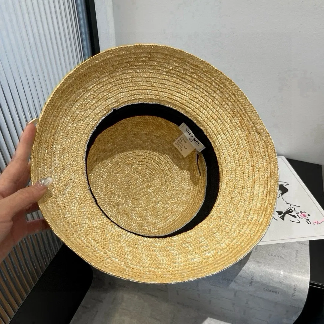 💰140¥ Chanel straw hat, lantern hat, head circumference 57cm