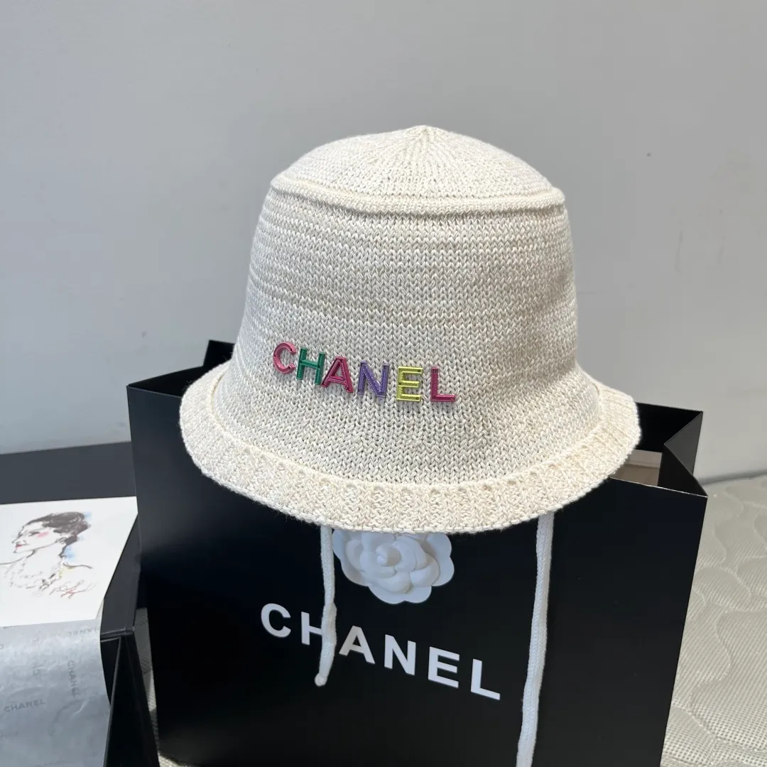 💰80¥ Chanel knitted bucket hat, small top hat, head circumference 57cm