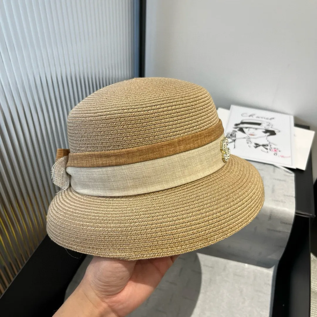 💰180¥ Chanel lantern hat, made of PP straw, celebrity style, head circumference 57cm