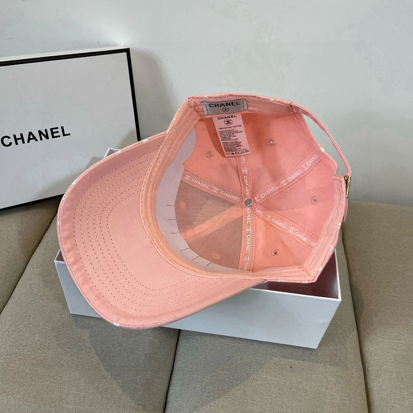 P70 CHANEL Chanel 2025 new small fragrance style big-name baseball cap, counter classic style, unisex, head circumference 57, four colors available