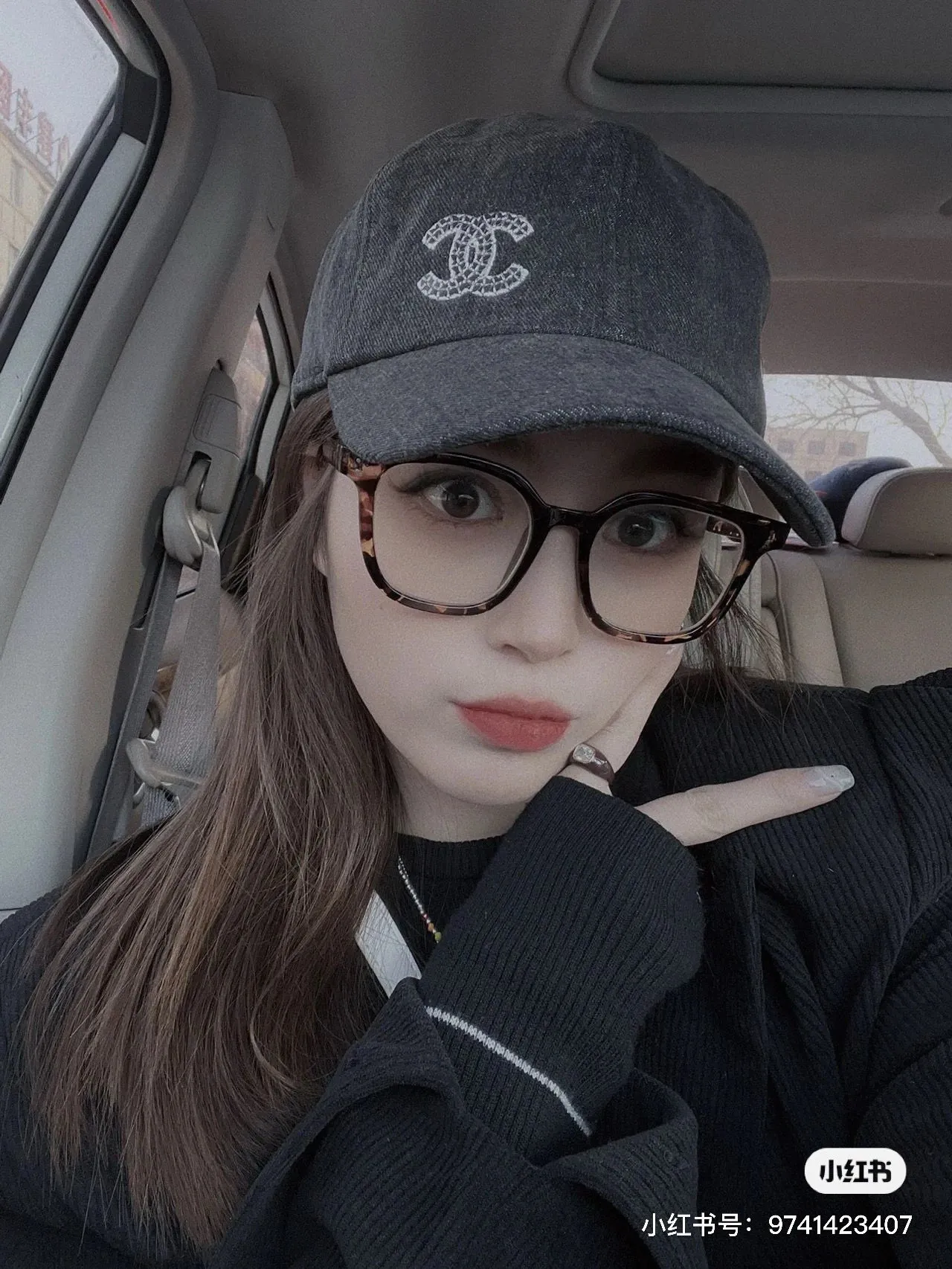 💰70¥ Chanel smoke gray baseball cap, recommended, head circumference 57cm