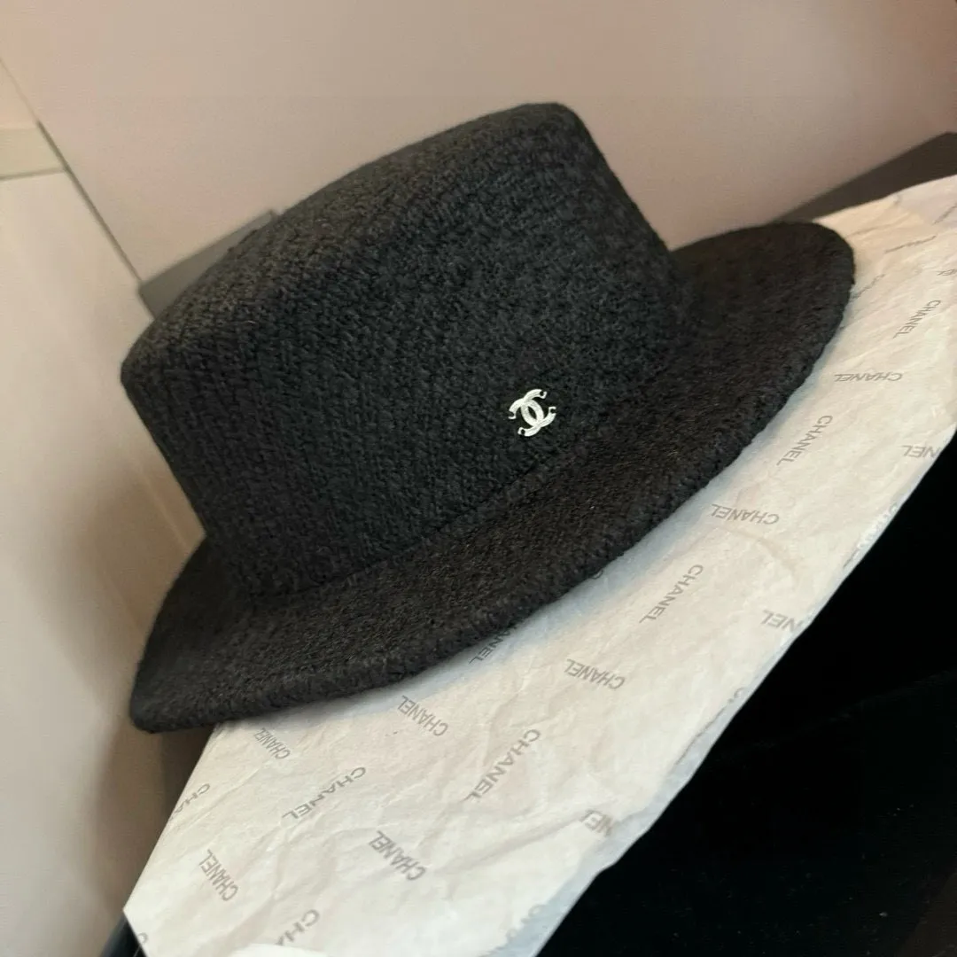 💰170¥ Chanel Chanel classic lady style flat top hat, head circumference 57cm