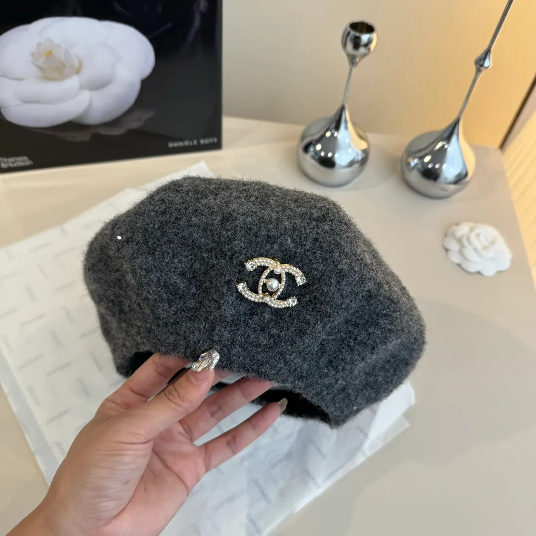 🉐160¥ Chanel wool beret, knitted beret, versatile style