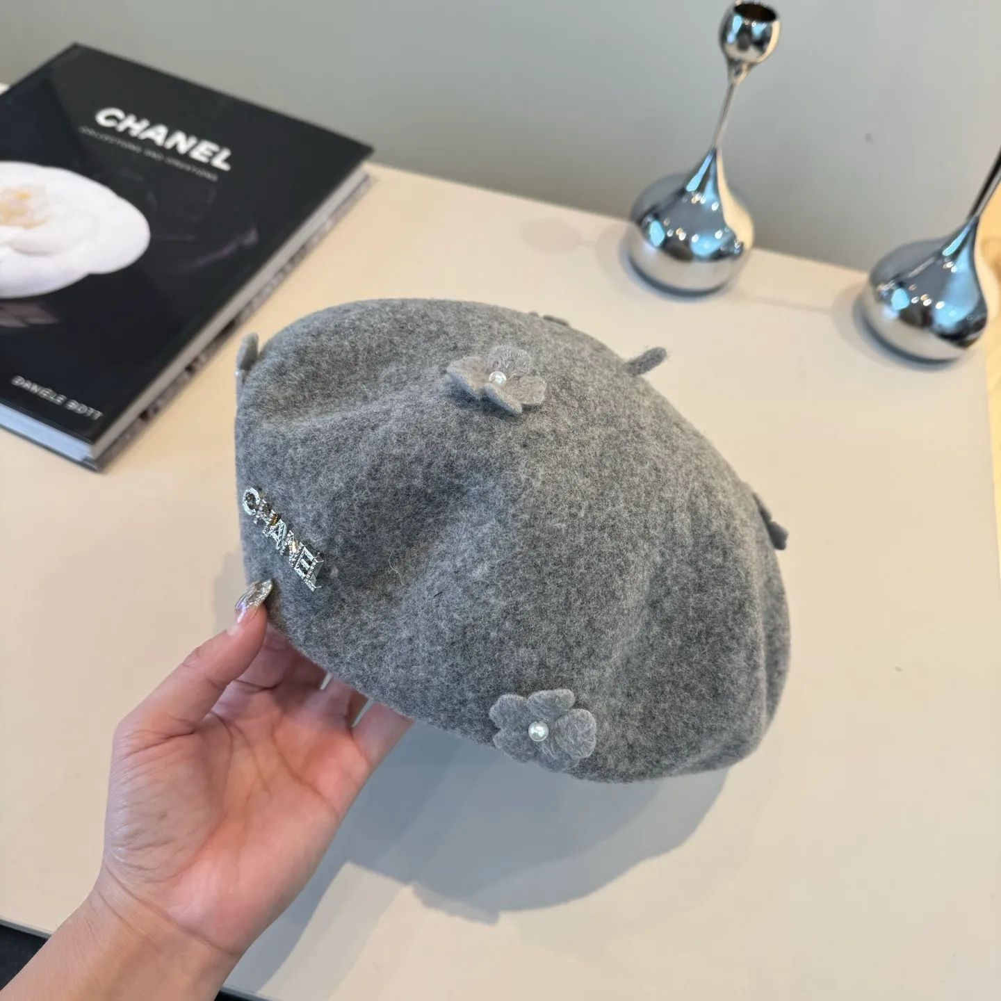 💰130¥ Chanel new wool beret, 100% wool🦙 fabric, head circumference 57cm