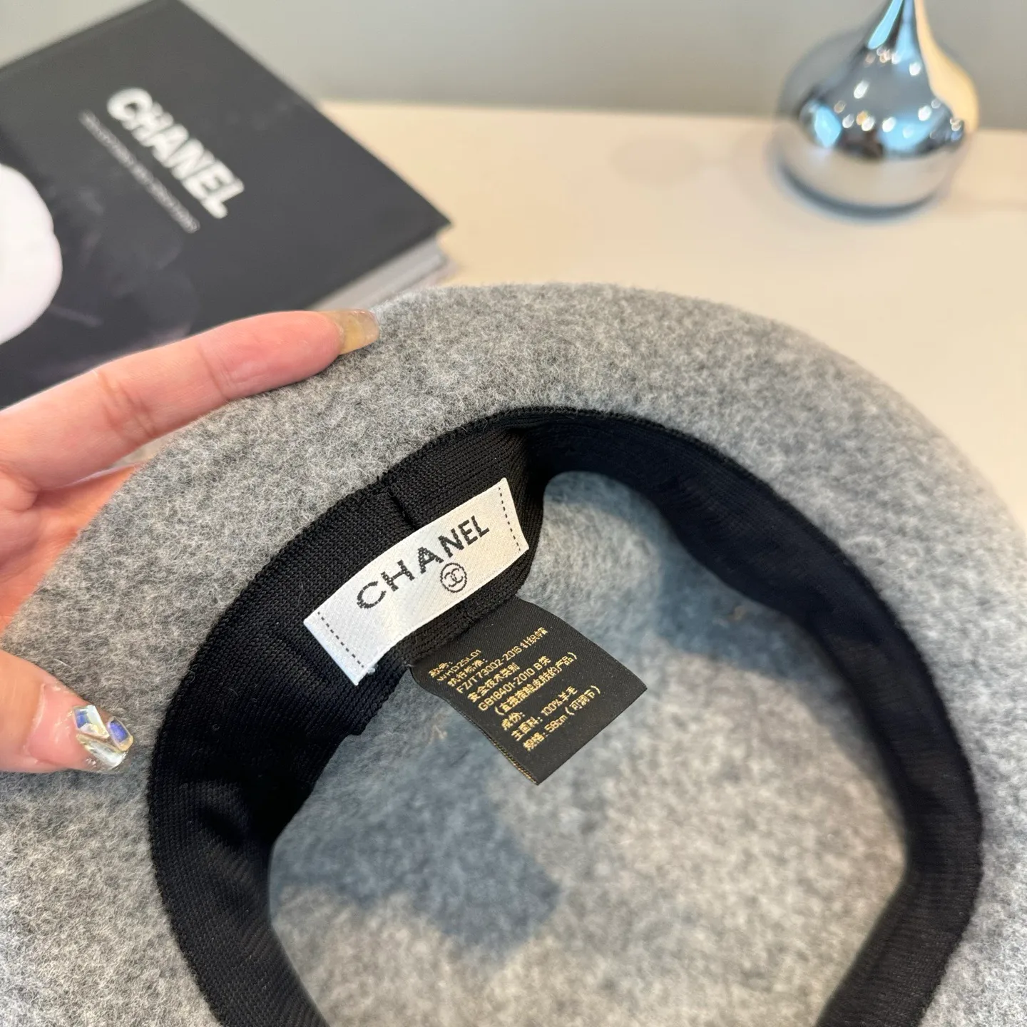 💰130¥ Chanel new wool beret, 100% wool🦙 fabric, head circumference 57cm
