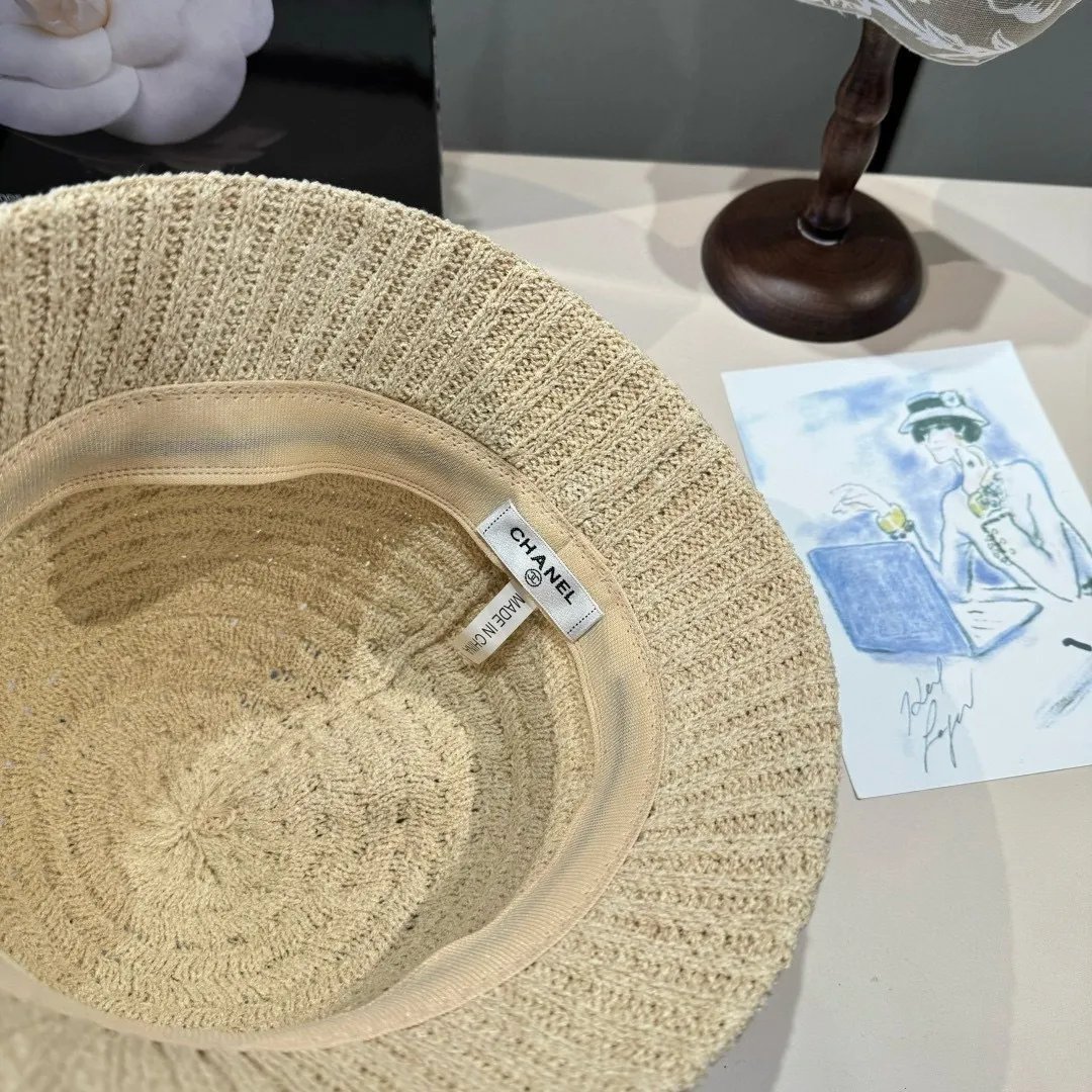 💰100¥ Chanel new knitted bucket hat, head circumference 57cm