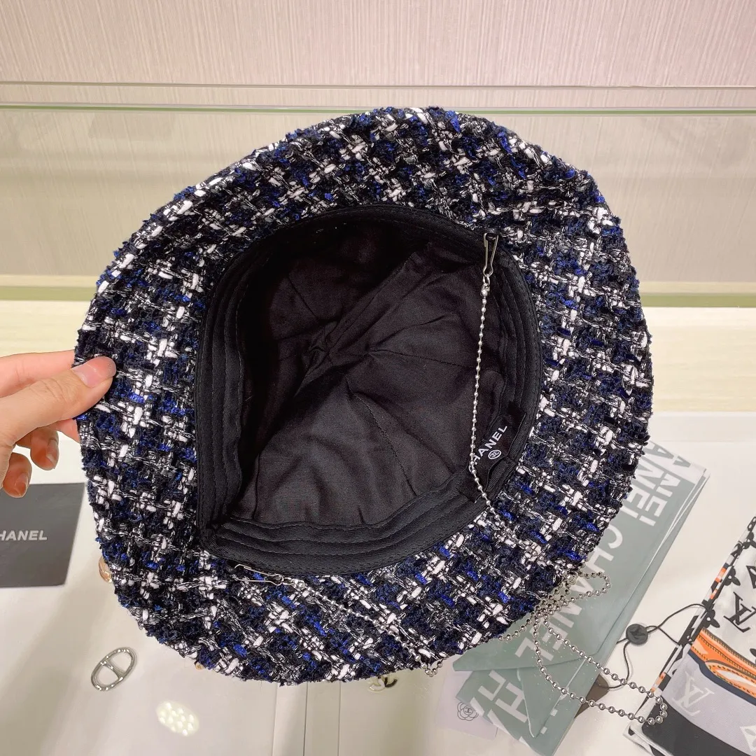 P70 Chanel Chanel 2023 autumn and winter new lady style fisherman hat, foldable, easy to carry when traveling, head circumference 57cm