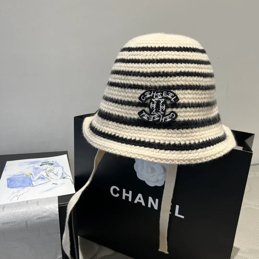 💰90¥ Chanel new knitted bucket hat, head circumference 57cm