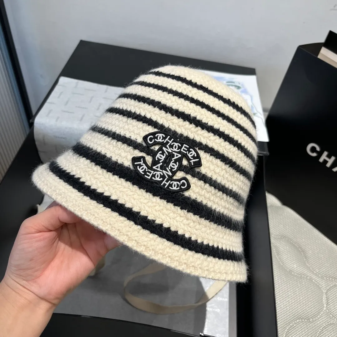 💰90¥ Chanel new knitted bucket hat, head circumference 57cm