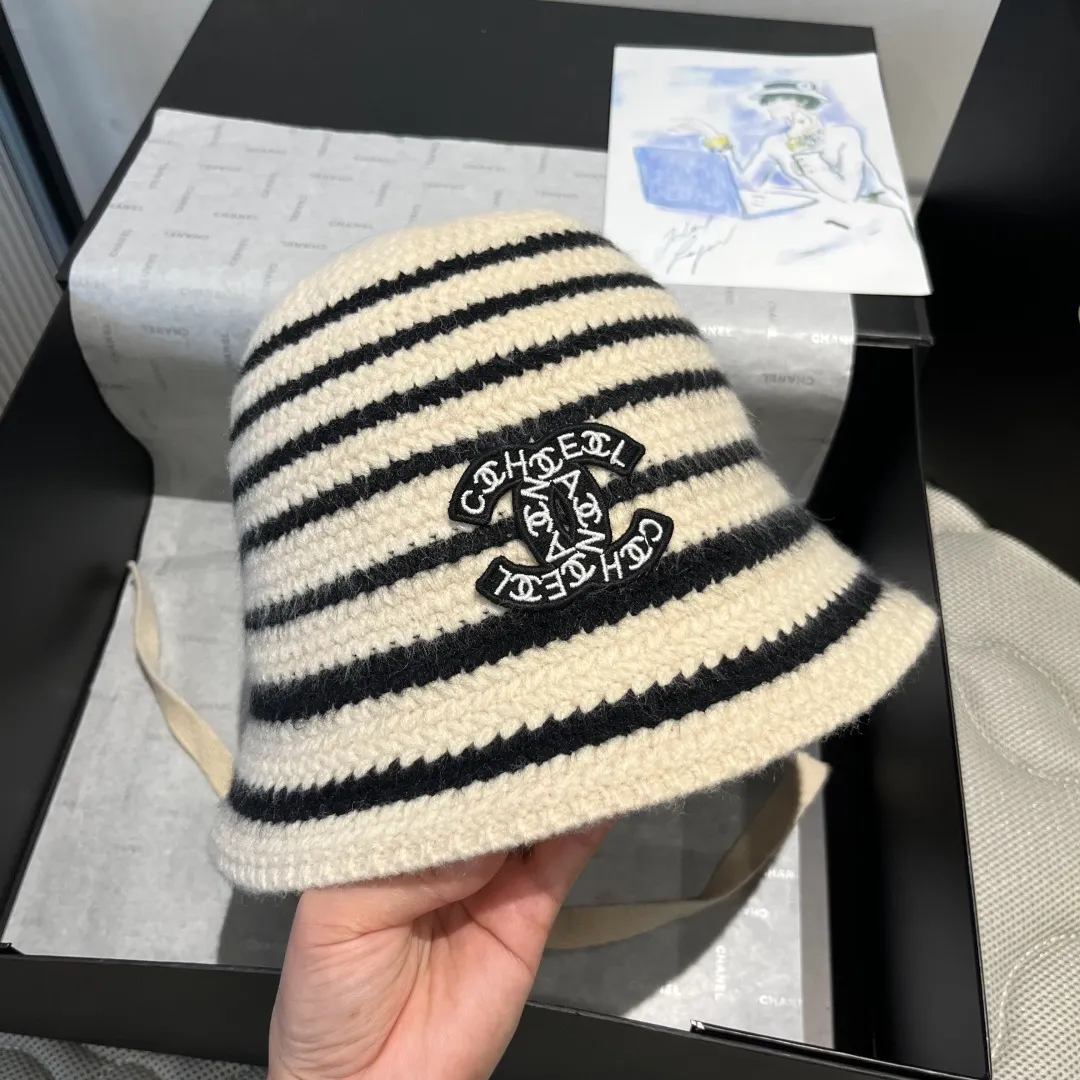 💰90¥ Chanel new knitted bucket hat, head circumference 57cm