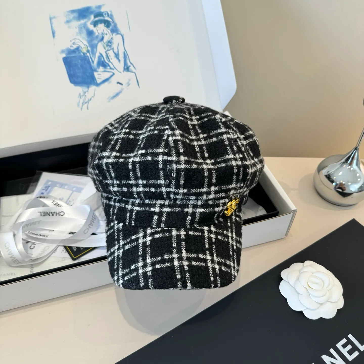 💰100¥ Chanel's new duck-bill army cap, advanced customization, head circumference 57cm