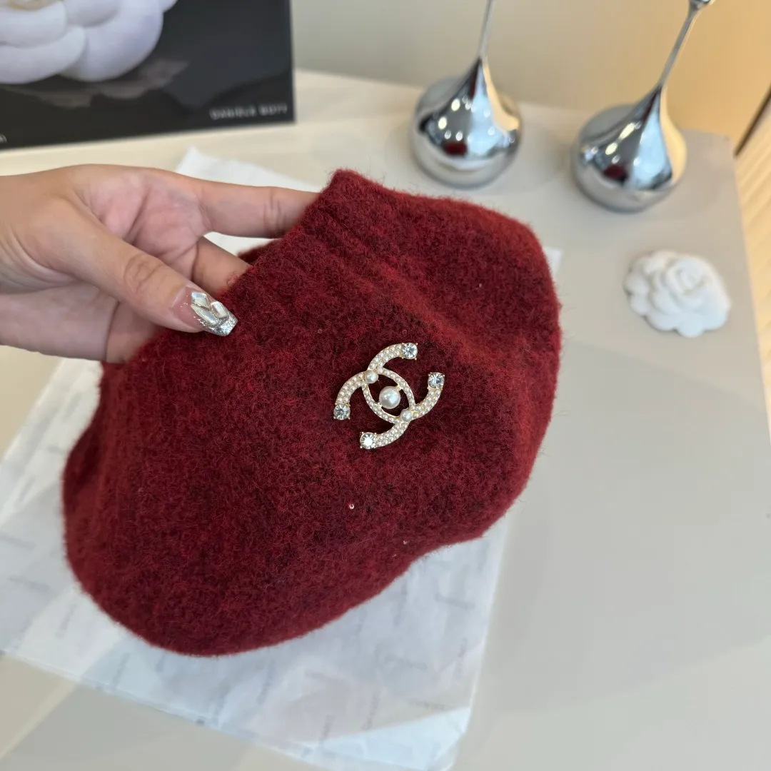 🉐160¥ Chanel wool beret, knitted beret, versatile style