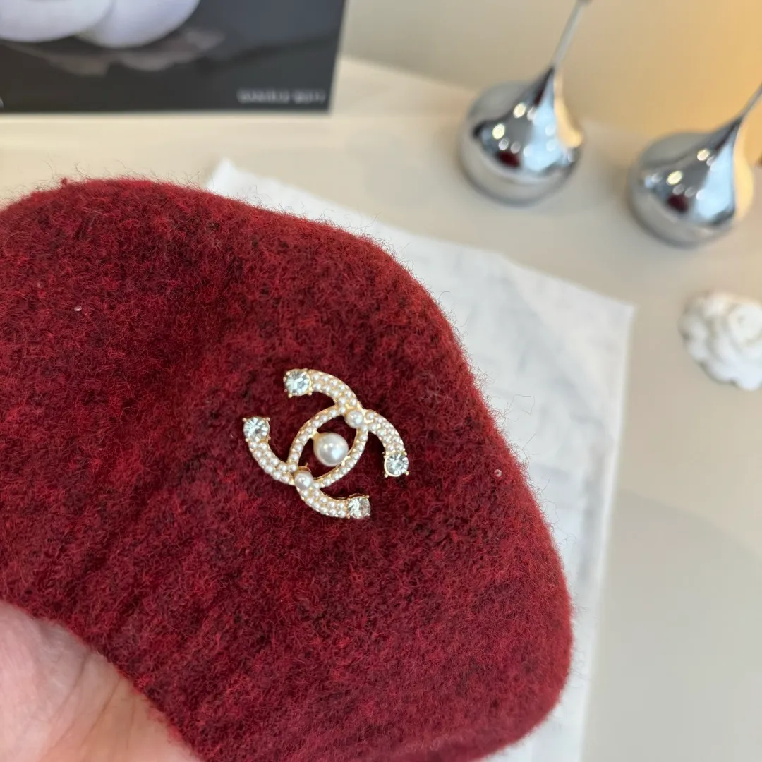 🉐160¥ Chanel wool beret, knitted beret, versatile style