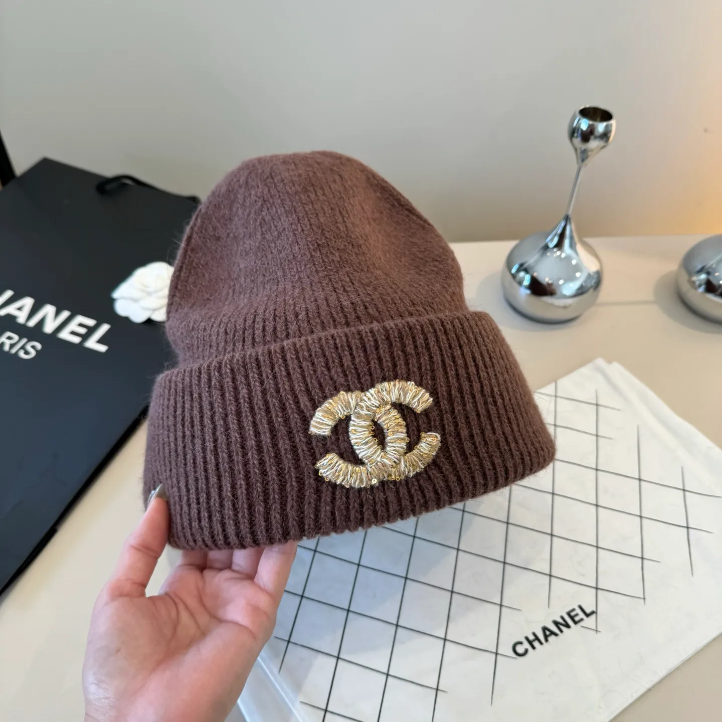 💰90¥ Chanel new style wool hat, thickened fabric