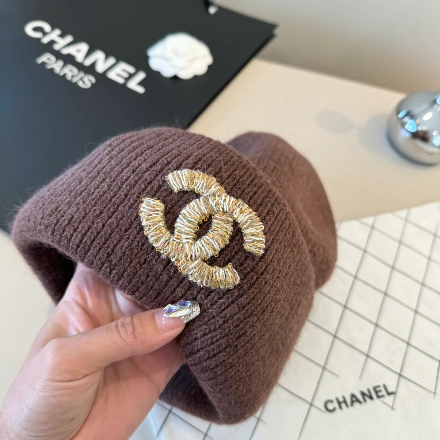 💰90¥ Chanel new style wool hat, thickened fabric