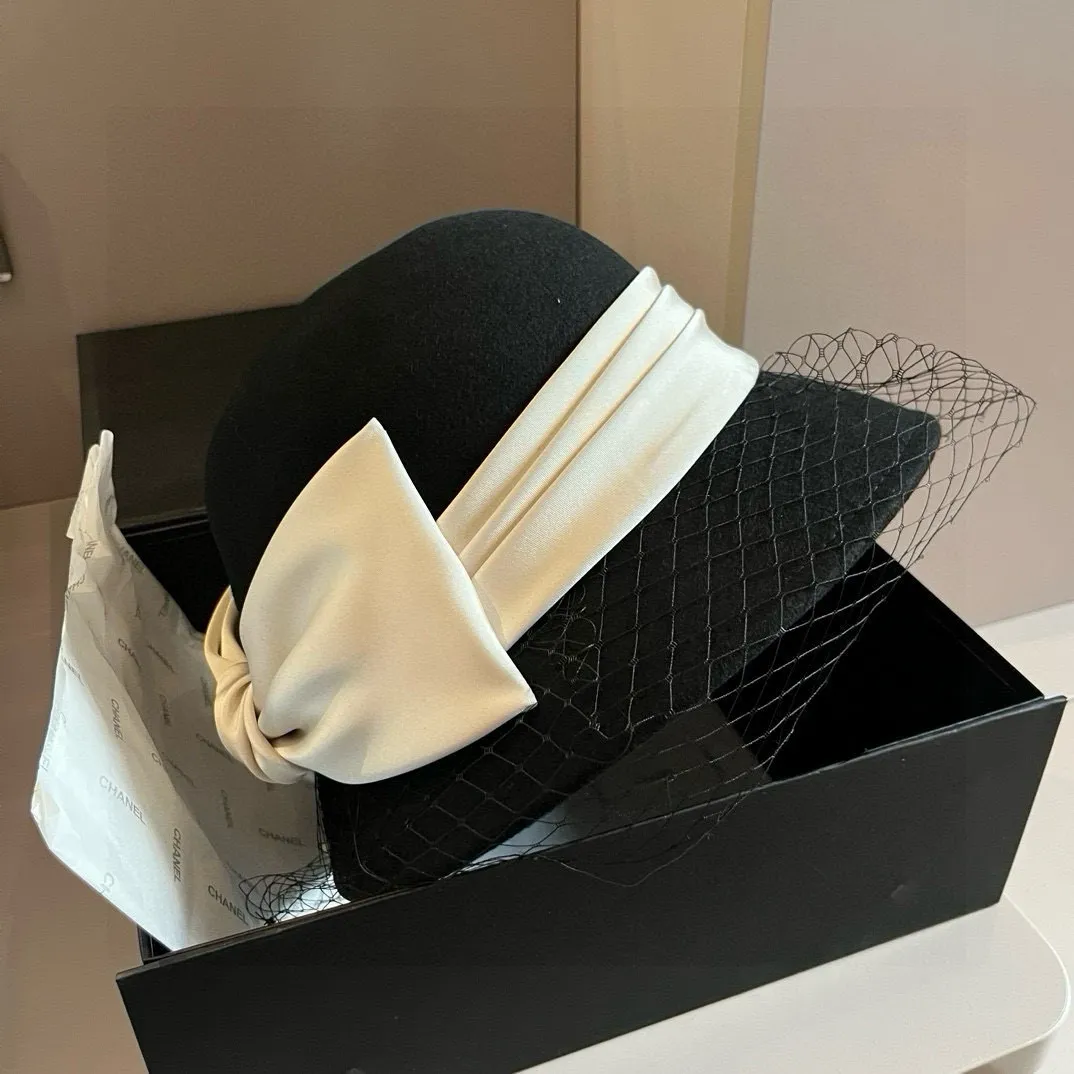 💰200¥ Chanel Chanel wool basin hat, mesh basin hat, 100% wool 🦙Fabric% Head circumference 57cm