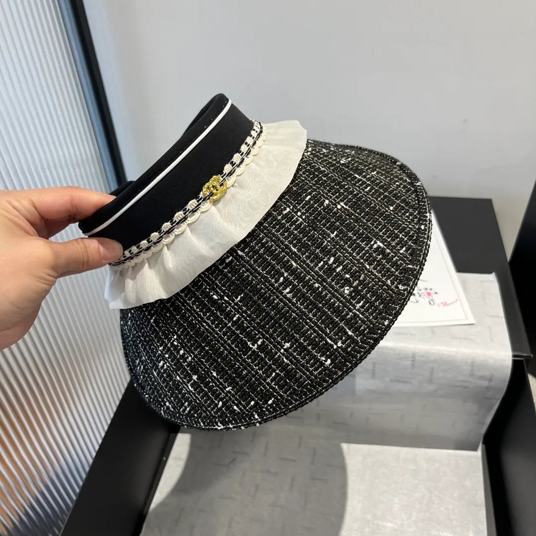 💰100¥ Chanel Chanel empty top sun hat, headband sun hat, head circumference 57cm