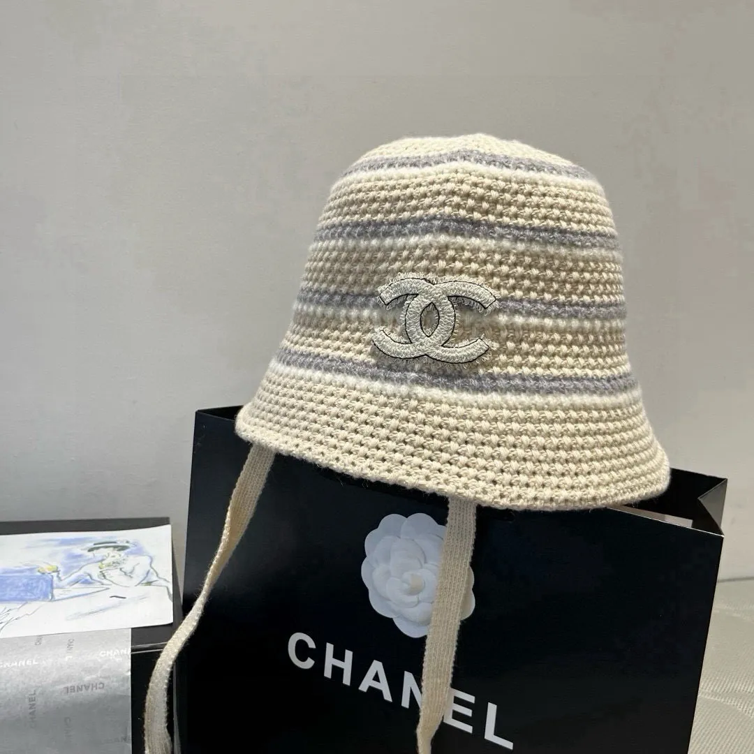 💰90¥ Chanel new knitted bucket hat, head circumference 57cm