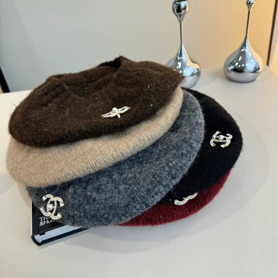 💰100¥ Chanel wool beret, knitted beret, versatile style