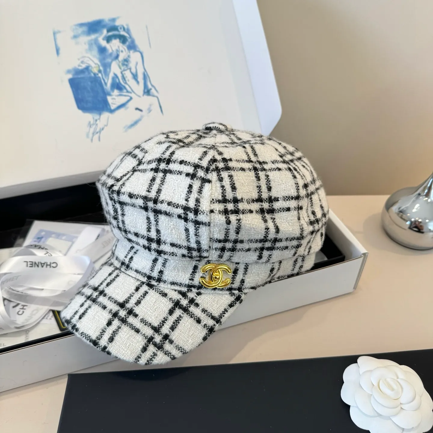 💰100¥ Chanel's new duck-bill army cap, advanced customization, head circumference 57cm