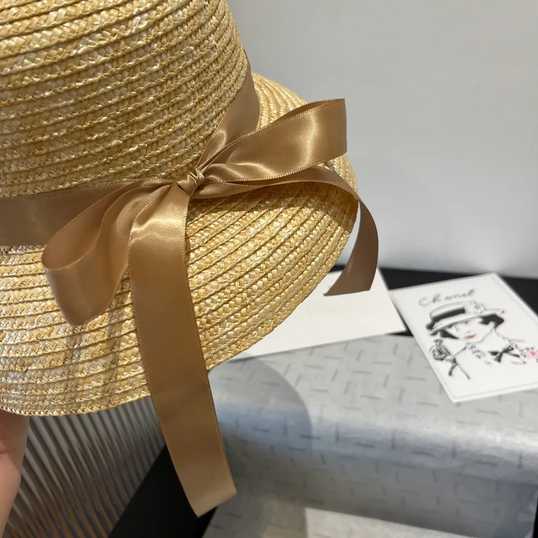 💰140¥ Chanel straw hat, lantern hat, head circumference 57cm