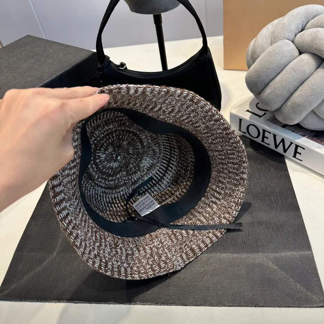 P60 CHANEL Chanel 2025 autumn and winter new style wool cashmere bucket hat, 🔆Quality goddess style ~ a must-have for going out on the street