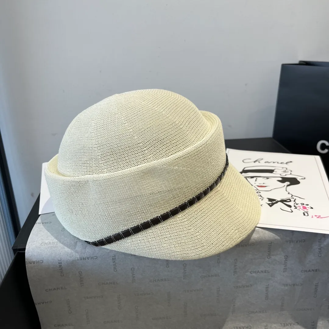 💰140¥ Chanel new duck bill military cap, knitted fabric, light and comfortable, head circumference 57cm