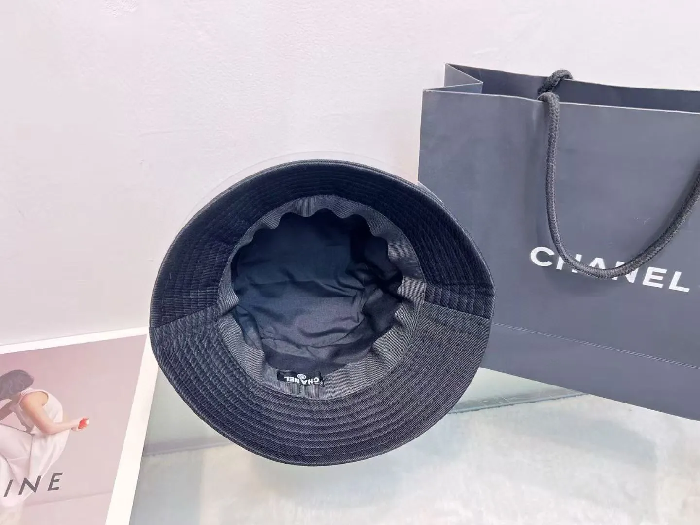P70 CHANEL Chanel 2025 new small fragrance big brand fisherman hat, counter classic style, unisex, head circumference 57
