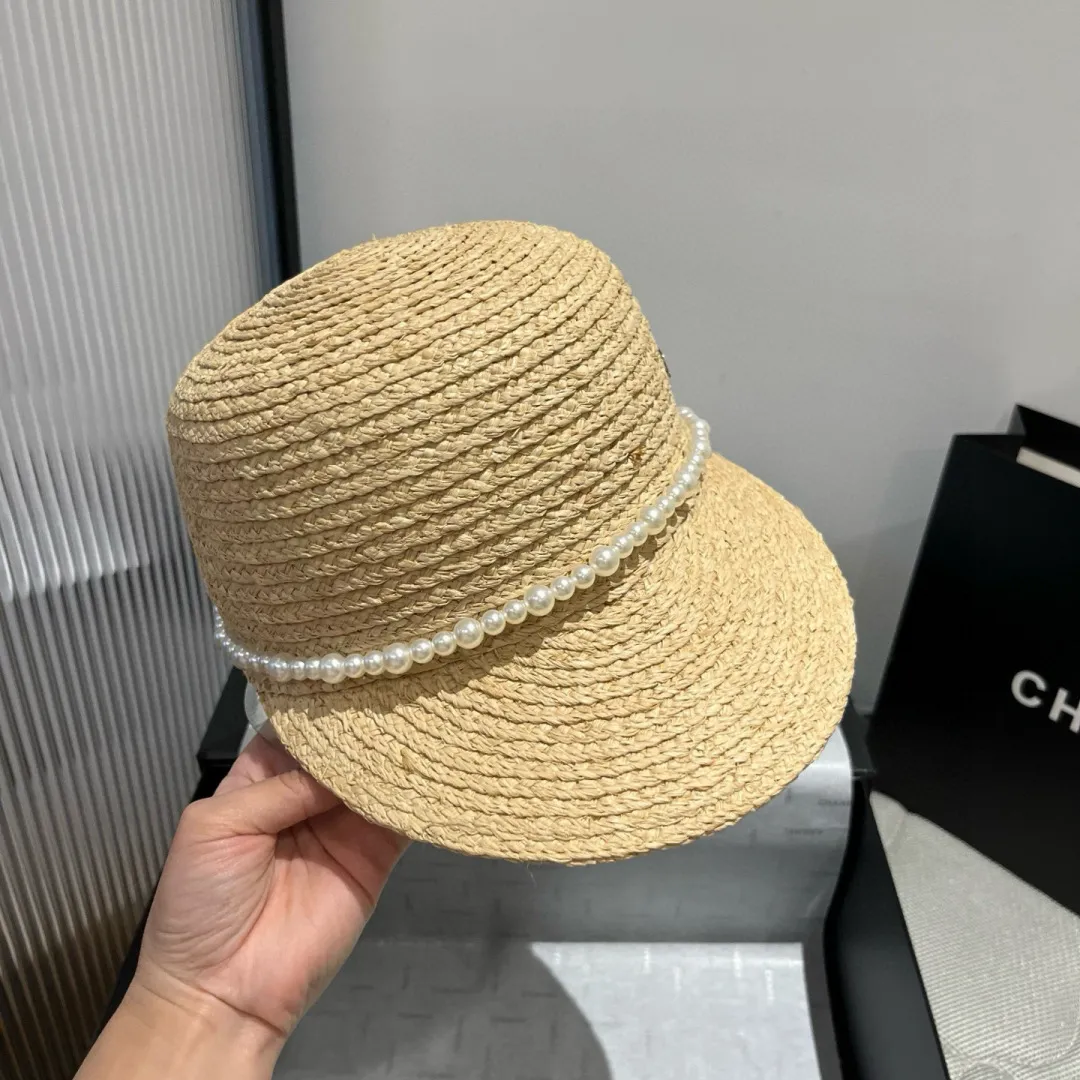 💰170¥ Chanel Lafite trendy knight hat, straw hat, head circumference 57cm