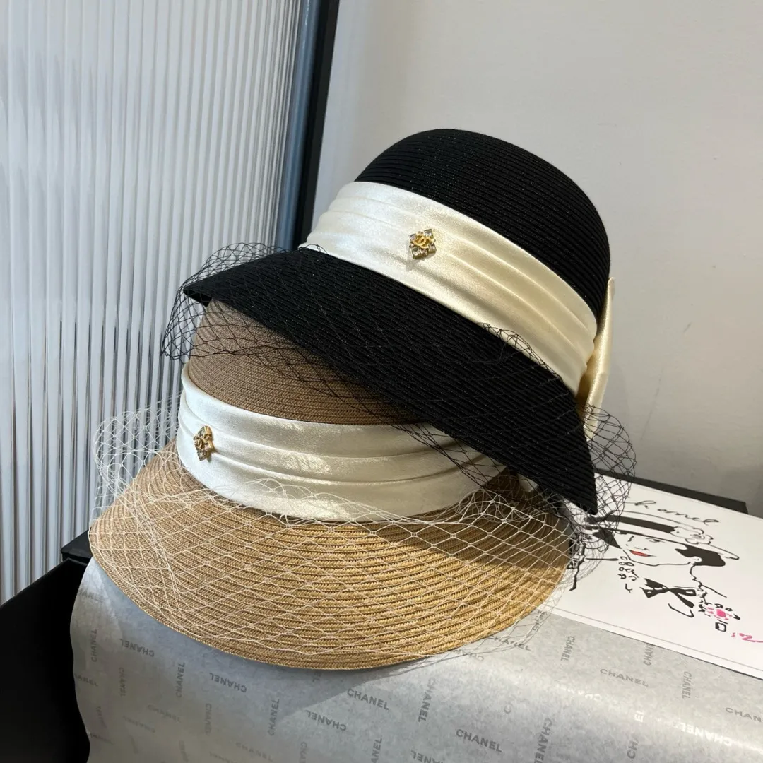 💰170¥ Chanel mesh basin hat, made of high-grade PP straw, head circumference 57cm