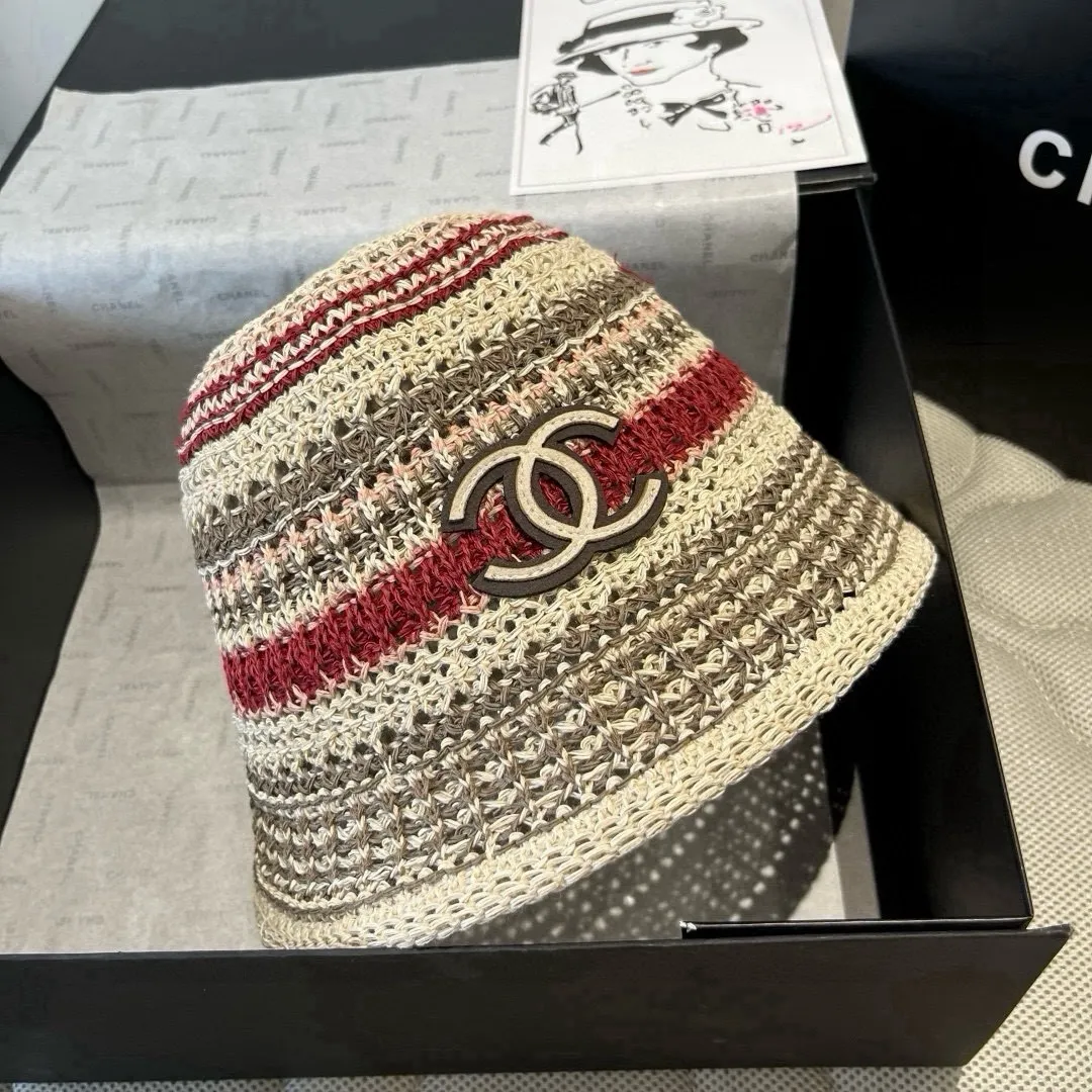💰100¥ Chanel knitted bucket hat, head circumference 57cm