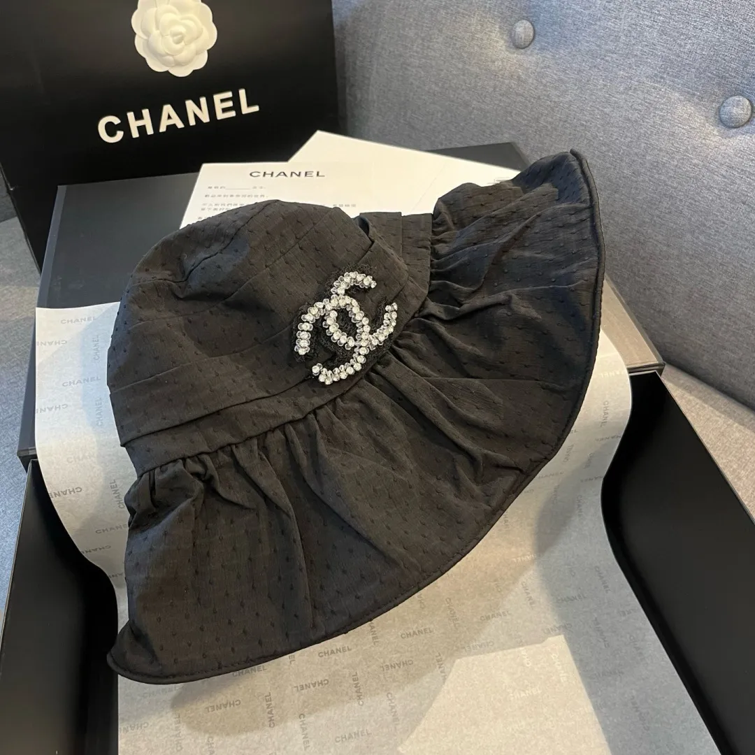 💰120¥ Chanel new ruffled sun hat, UV-proof lining, head circumference 57cm