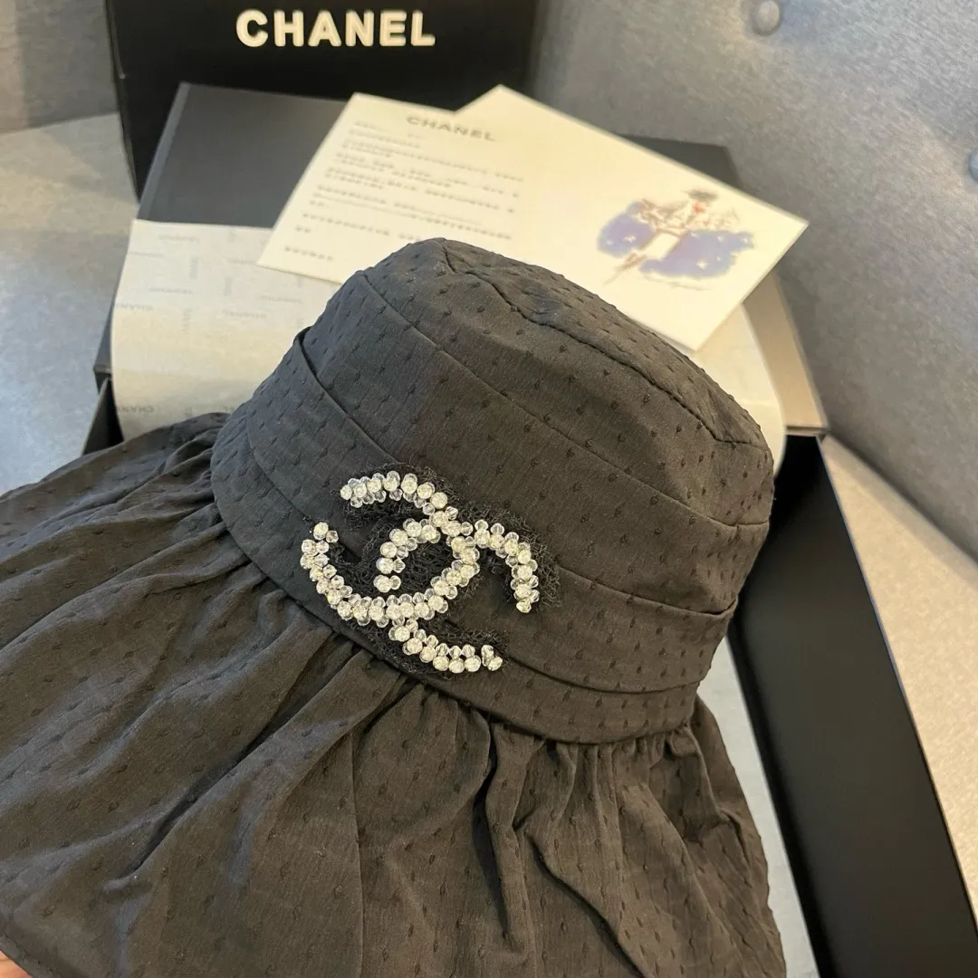 💰120¥ Chanel new ruffled sun hat, UV-proof lining, head circumference 57cm