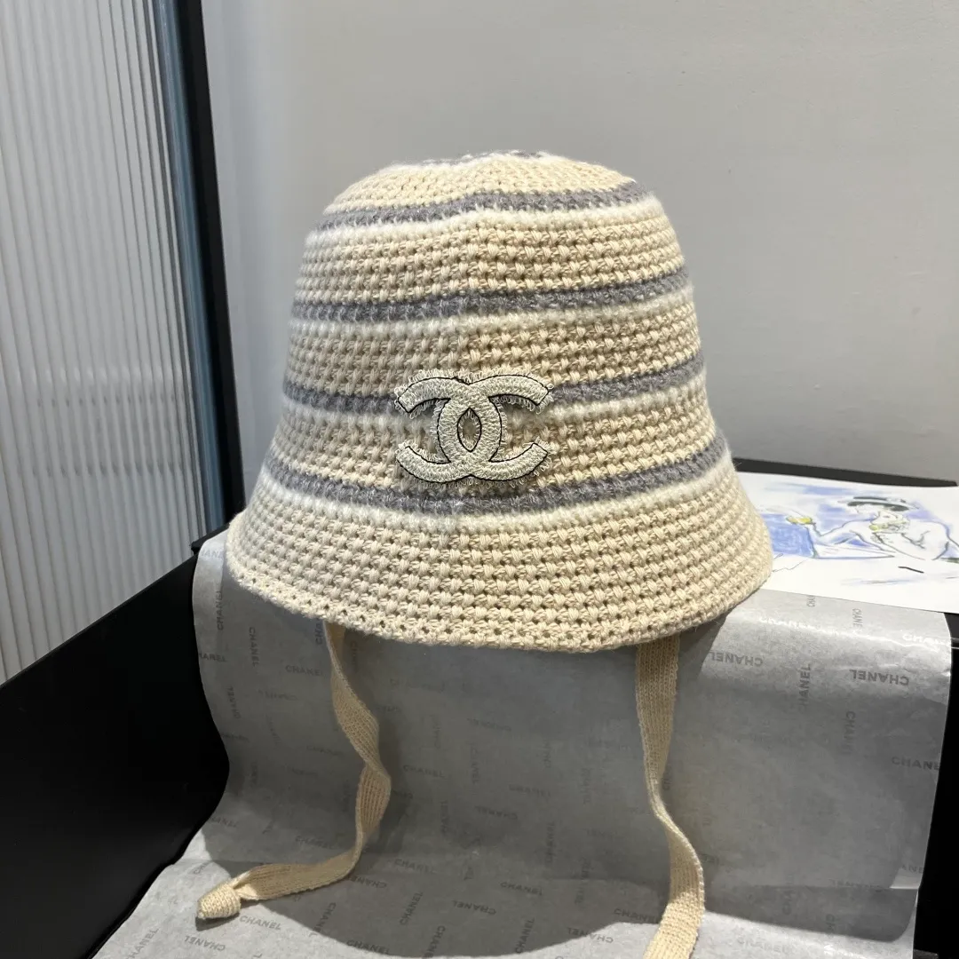 💰90¥ Chanel new knitted bucket hat, head circumference 57cm