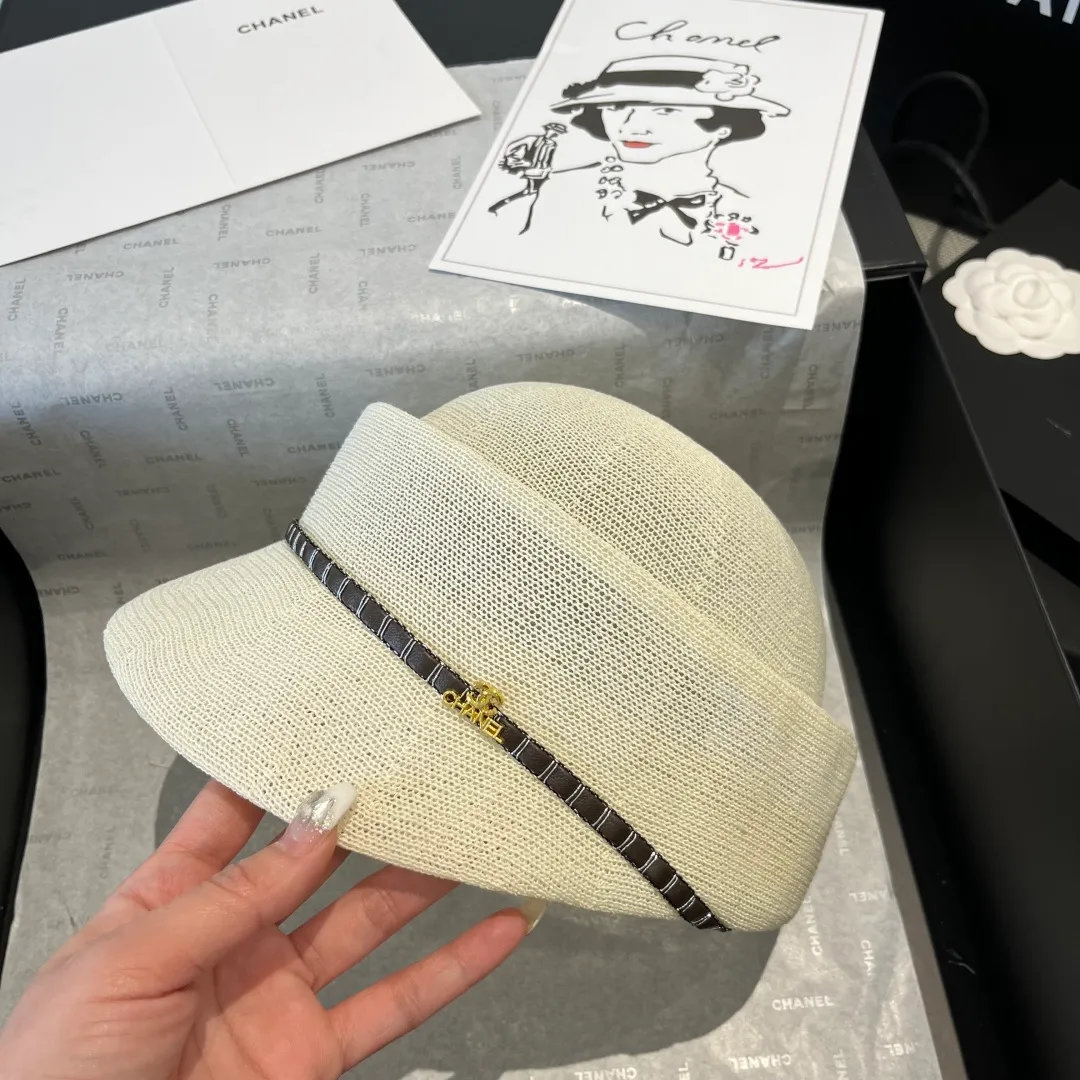 💰140¥ Chanel new duck bill military cap, knitted fabric, light and comfortable, head circumference 57cm