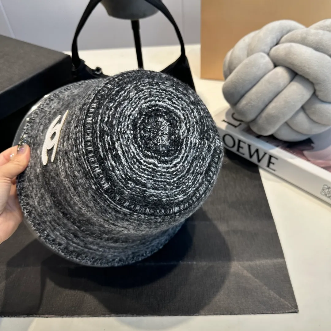 P60 CHANEL Chanel 2025 autumn and winter new style wool cashmere bucket hat, 🔆Quality goddess style ~ a must-have for going out on the street
