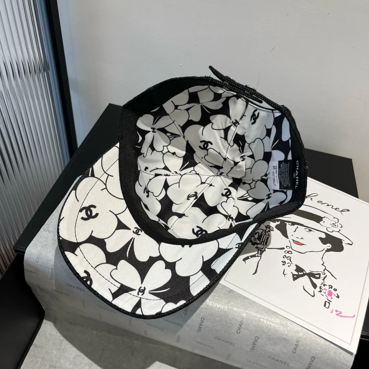 💰100¥ Chanel counter style peaked cap, original quality, head circumference 57cm